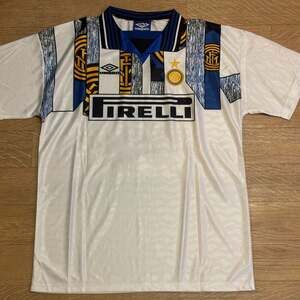 Inter Milan 1995-1996 Away Umbro Zanetti #4 Jersey